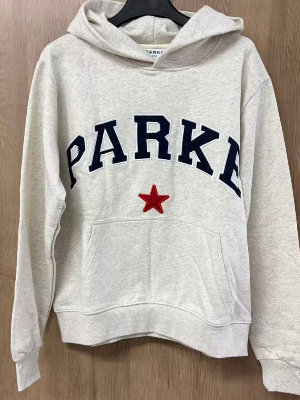 PARKE Light Gray Embroidered Hoodie